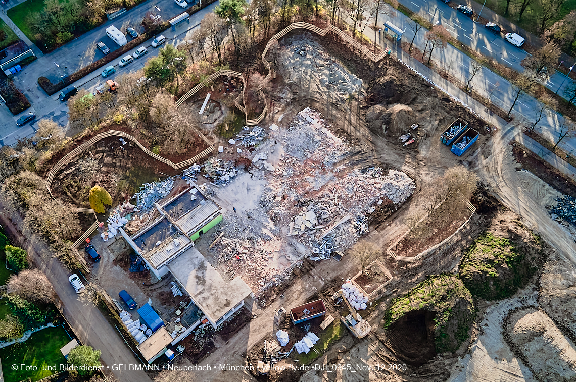 12.11.2020 - Baustelle der neuen Grundschule am Karl-Marx-Ring in Neuperlach